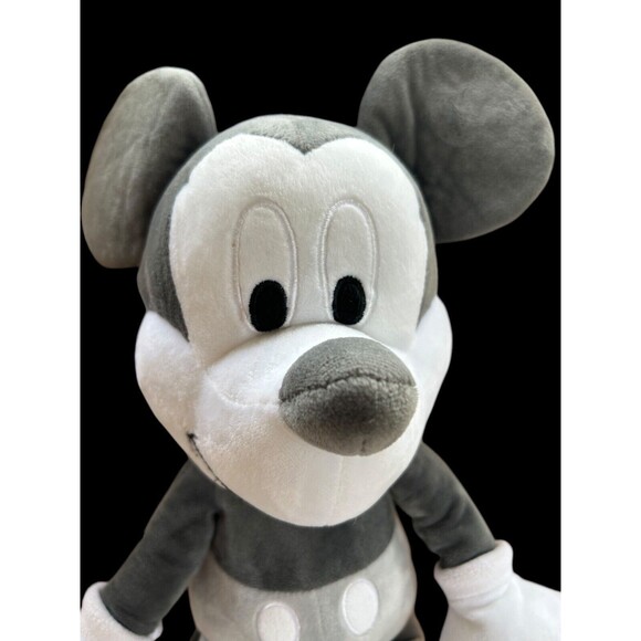Disney Parks Mickey Mouse Plush Dark & light gray & white 22" - Picture 3 of 10